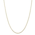 thumbnail image 1 of 14k Yellow Gold 1.5mm Sparkle-Cut Extra-Lite Rope Chain Necklace - 2.5 Grams - 16 Inch, 1 of 4
