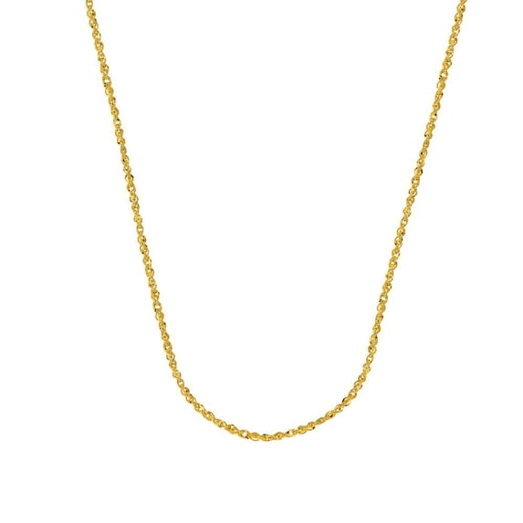 14k Yellow Gold 1.5mm Sparkle Singapore Chain Necklace Lobster Claw Closure - 2.5 Grams - 24 Inch