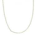 thumbnail image 1 of 14k Yellow Gold 1.7mm Sparkle-Cut Long Forzentina Chain Necklace Lobster Lock Closure - 20 Inch, 1 of 3