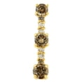 thumbnail image 1 of 14k Yellow Gold 1 CTTW White and Champagne Round Cut Diamond Drop Pendant Necklace (I-J, I1-I2), 1 of 5