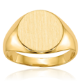 thumbnail image 1 of 14K Solid Yellow Gold Custom Engraved Signet Ring Handmade Personalized Monogram Initial Letter Band, 1 of 9