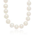 thumbnail image 1 of 14K Solid Yellow Gold 10mm White Near Round Freshwater Cultured Pearl Necklace Chain, 1 of 3