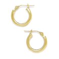 thumbnail image 1 of 14k Yellow Gold 12mm Round Hoop Earrings Hoop Earring for Women, 1 of 2