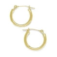 thumbnail image 1 of 14k Yellow Gold 14mm Round Hoop Earrings Hoop Earring for Women, 1 of 2