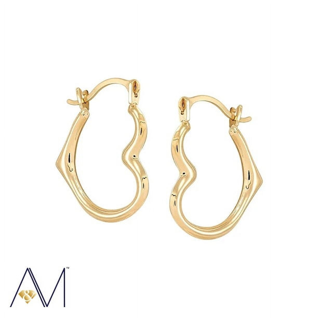 Walmart 14 karat 2024 gold hoop earrings