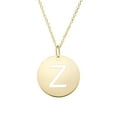 thumbnail image 1 of JewelStop 14k Yellow Gold 15mm Initial-Z Pendant, 18" 0.8mm Extendable Classic Cable Chain, 1 of 2
