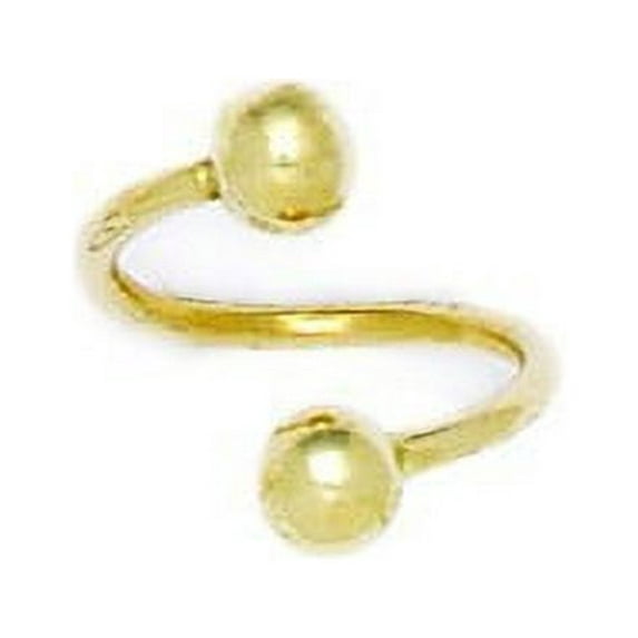 14k Yellow Gold 16 Gauge Circular Body Piercing Jewelry Barbell - Measures 14x12mm