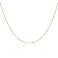 thumbnail image 1 of 14K Solid Yellow Gold 1.2mm Beaded Ball Chain Necklace, 1 of 4