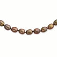 thumbnail image 1 of 14k Yellow Gold 16in 6-6.5mm Chocolate Freshwater Cultured Pearl Necklace., 1 of 2