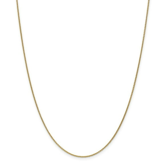14k Yellow Gold 1mm Cable Chain Necklace - 1.9 Grams - 18 Inch - Lobster Claw