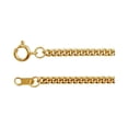 thumbnail image 1 of 14k Yellow Gold 2.25mm Solid Curb Link 18 Inch Chain Chain Necklace for Women and Men - 7.7 Grams, 1 of 2