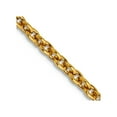 thumbnail image 1 of 14k Yellow Gold 2.2mm Solid Polished Cable Chain Necklace 16 Inch Lobster Claw Chain Necklace for Women and Men, 1 of 2