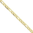 thumbnail image 1 of 14k Yellow Gold 2.50mm Lightweight Figaro Chain Necklace, 18 in, 1 of 2
