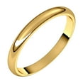 thumbnail image 1 of 14k Yellow Gold 2.5mm Half Round Band Ring Size 9.5 Ring for Women and Men - 2.4 Grams, 1 of 2