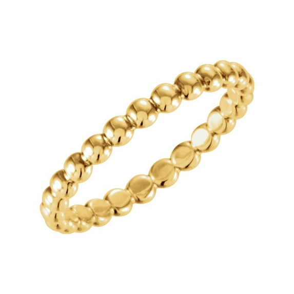 14k Yellow Gold 2.5mm Size 6 Metal Fashion Stackable Ring - 2.1 Grams