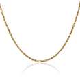thumbnail image 1 of 14K Solid Yellow Gold 2.5mm Milano Rope Chain Twisted Link Necklace, 1 of 4