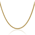 thumbnail image 1 of 14K Solid Yellow Gold 2.6mm 3 Wire Spiga Wheat Link Chain Necklace, 1 of 4