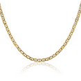 thumbnail image 1 of 14K Solid Yellow Gold 4.75mm Anchor Mariner Link Chain Necklace, 1 of 4
