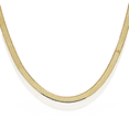 thumbnail image 1 of 14K Solid Yellow Gold 5.5mm Herringbone Chain Necklace, 1 of 4