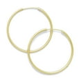 thumbnail image 1 of 14k Yellow Gold 25mm Round Hoop Earrings, 1 of 2