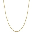 thumbnail image 1 of 14k Yellow Gold 2mm Diamond Cut Quadruple Rope Chain w/ Lobster Clasp 22", 1 of 5