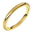 thumbnail image 1 of 14k Yellow Gold 2mm Polished Comfort-Fit Band Ring Size 10 Ring for Women and Men - 2.6 Grams, 1 of 2