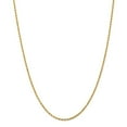 thumbnail image 1 of 14k Yellow Gold 2mm Solid Diamond Cut Rope Chain w/ Lobster Clasp 36", 1 of 5