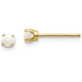 thumbnail image 1 of 14k Yellow Gold 3.2mm October/Opal Post Earrings - 3mm, 1 of 6