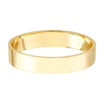 14k Yellow Gold 3.7mm High Polished Band Ring Size 6 Ring for Women and Men