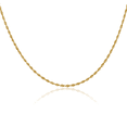 thumbnail image 1 of 14K Solid Yellow Gold 1.85mm Quadruple Rope Chain Twisted Link Necklace, 1 of 5