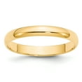 thumbnail image 1 of 14k Yellow Gold 3mm Lightweight Half Round Band Size 6, 1 of 1