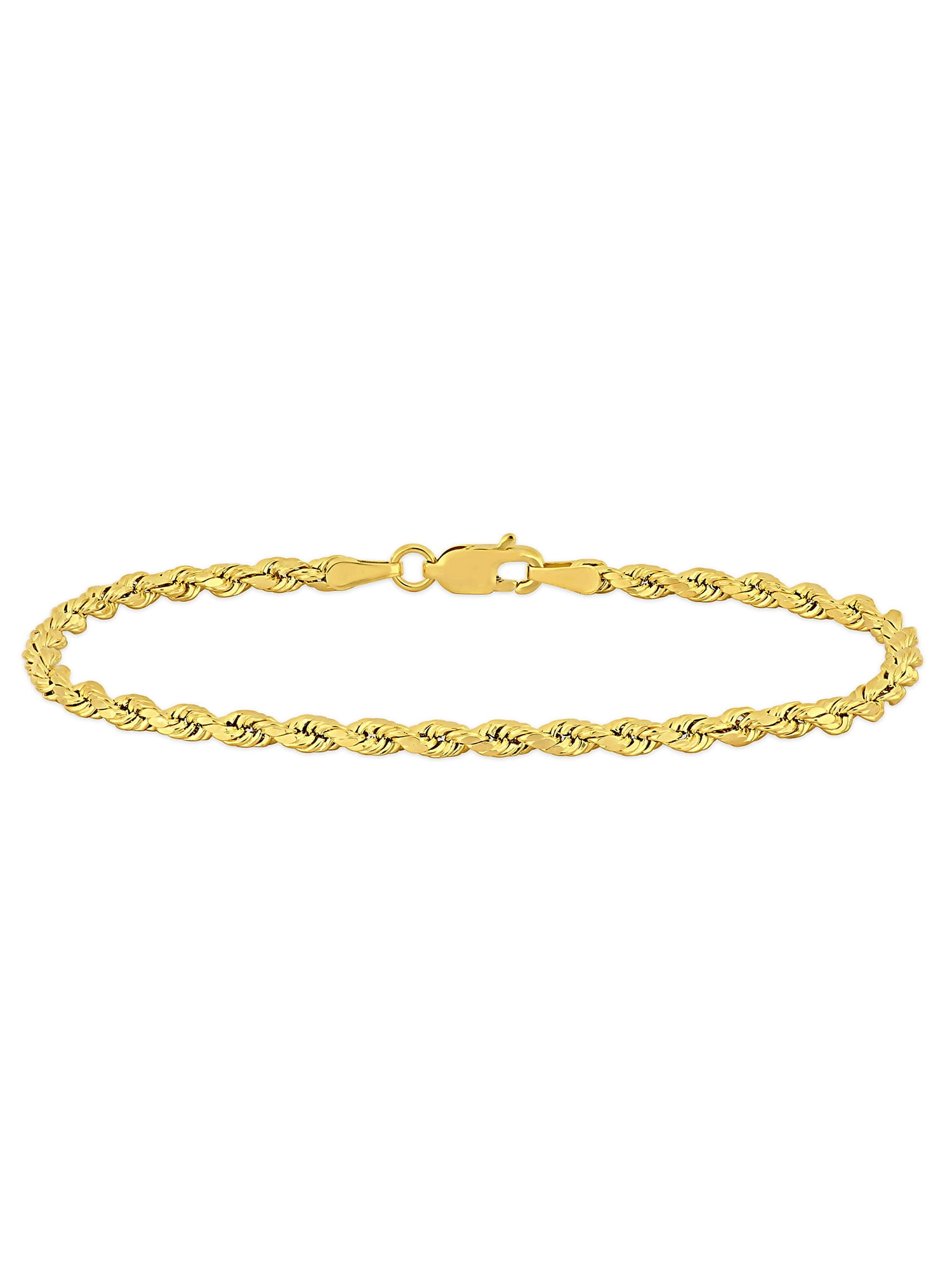 Men's Floating Diamond 14k Yellow White Gold Screw Link Bracelet 8 inches