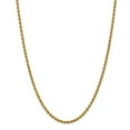thumbnail image 1 of 14k Yellow Gold 3mm Solid Plain Rope Chain w/ Lobster Clasp 16", 1 of 5