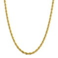 thumbnail image 1 of 14k Yellow Gold 4.75mm Rope Chain Necklace - with Secure Lobster Lock Clasp 20", 1 of 6