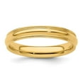 thumbnail image 1 of 14k Yellow Gold 4mm Milgrain Half Round Comfort Fit Wedding Band Size 13.5 MC040, 1 of 6