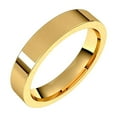 thumbnail image 1 of 14k Yellow Gold 4mm Flat Comfort-Fit Band Ring Size 10 Ring for Women and Men - 5.7 Grams, 1 of 2