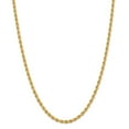 thumbnail image 1 of 14k Yellow Gold 4mm Solid Plain Rope Chain w/ Lobster Clasp 22", 1 of 5