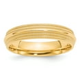 thumbnail image 1 of 14k Yellow Gold 5mm Double Milgrain Comfort Fit Band Size 7.5, 1 of 1