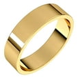 thumbnail image 1 of 14k Yellow Gold 5mm Flat Band Ring Size 11.5 Ring for Women and Men - 5.5 Grams, 1 of 2
