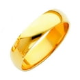 thumbnail image 1 of 14k Yellow Gold 5mm Plain Wedding Band Ring Size 5 Wedding Band for Women and Men - 3.1 Grams, 1 of 2