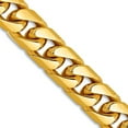 thumbnail image 1 of 14k Yellow Gold Solid Polished 6.25mm Domed Curb Chain Necklace 24 Inch Lobster Claw Chain Necklace for Women and Men, 1 of 2
