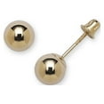 thumbnail image 1 of 14k Yellow Gold 6mm Ball Shape Screw-Back Earrings, 1 of 2