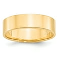 thumbnail image 1 of 14k Yellow Gold 6mm Lightweight Flat Band Size 4.5, 1 of 1