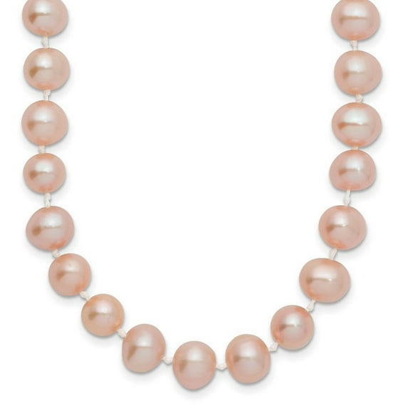 14k Yellow Gold 7 7.5mm Pink Freshwater Onion Freshwater Cultured Pearl Necklace 20 Inch - Pendant Necklace for Women