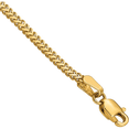 thumbnail image 1 of 14K Solid Yellow Gold 1.4mm Franco Link Chain Bracelet, 1 of 3