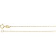 thumbnail image 1 of 14k Yellow Gold .75mm Necklace - .4 Grams - 16 Inch Rope Chain With Spring Ring, 1 of 2
