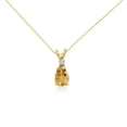 thumbnail image 1 of 14k Yellow Gold 7X5 Citrine Pear and Diamond Pendant, 1 of 1