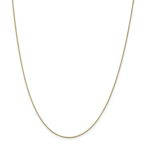 14k Yellow Gold .7mm Box Chain Necklace - 1.6 Grams - 18 Inch - Lobster Claw