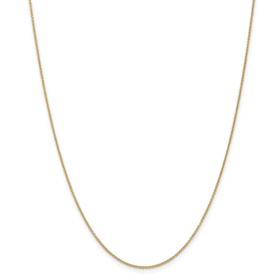 14k Yellow Gold .7mm Cable Chain Necklace - 1.6 Grams - 16 Inch - Lobster Claw