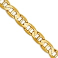 thumbnail image 1 of 14k Yellow Gold Solid Polished 7mm Concave Nautical Ship Mariner Anchor Chain Necklace 20 Inch Lobster Claw Chain Neckla, 1 of 2